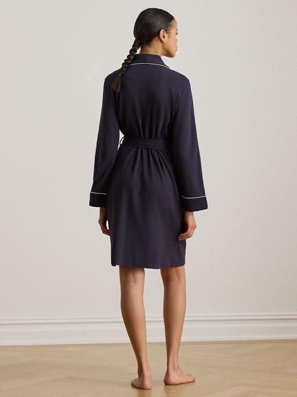 Lauren Ralph Lauren Quilted Shawl Collar Robe - view 2, Navy