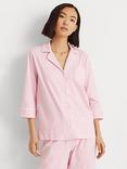 Lauren Ralph Lauren Capri Stripe Pyjama Set, Pink