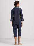 Lauren Ralph Lauren Capri Spot Pyjama Set, Navy