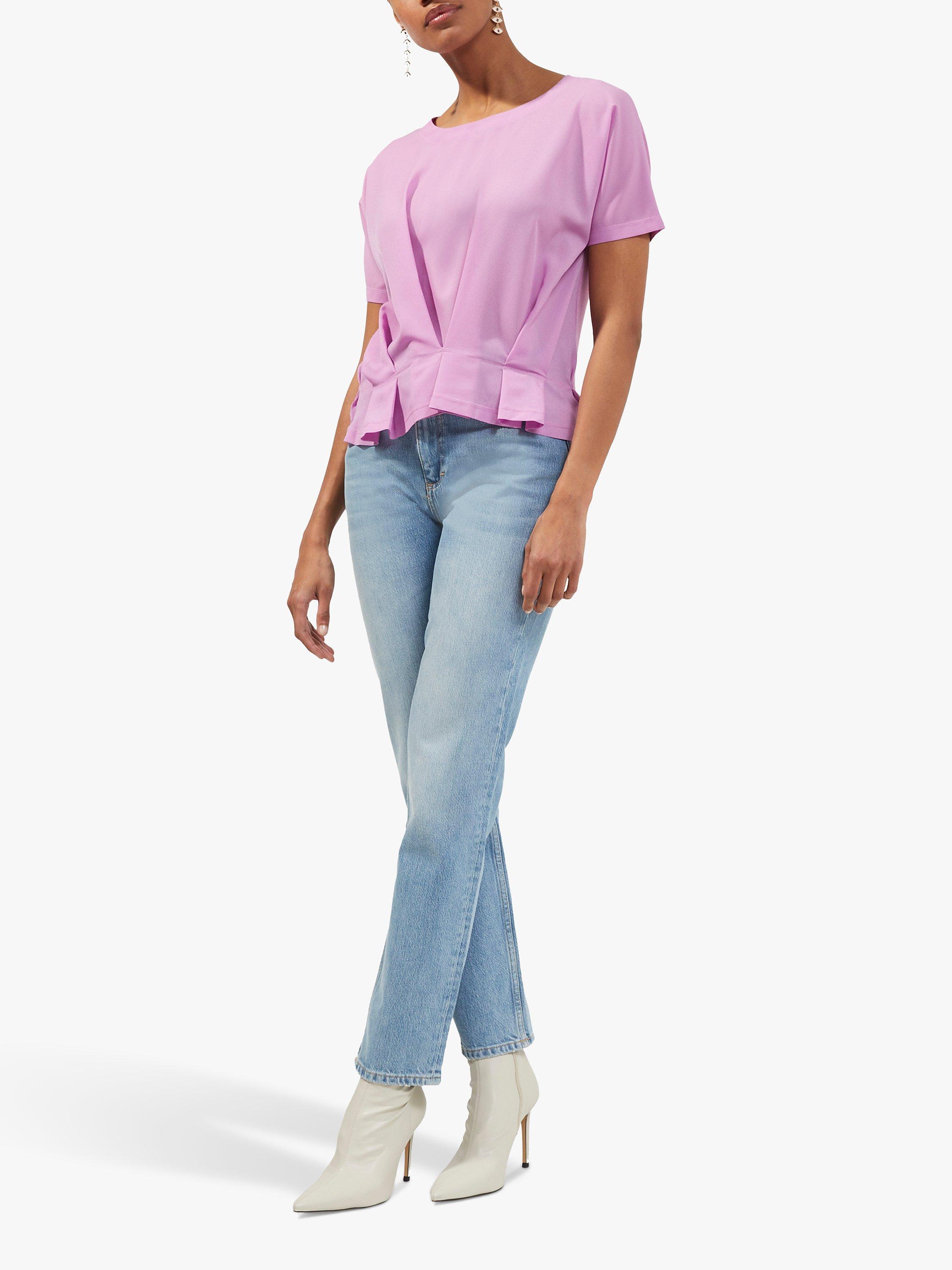 French Connection Augusta Pleat Top, Violet