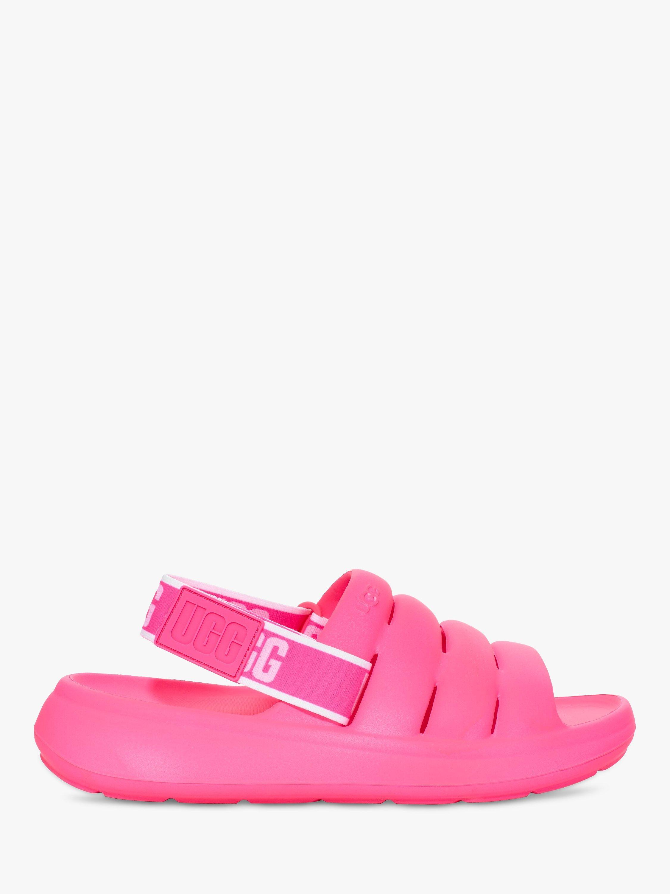 UGG Sport Yeah Logo Print Detachable Backstrap Sandals