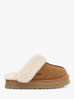 UGG Disquette Suede Platform Slippers, Chestnut, Chestnut