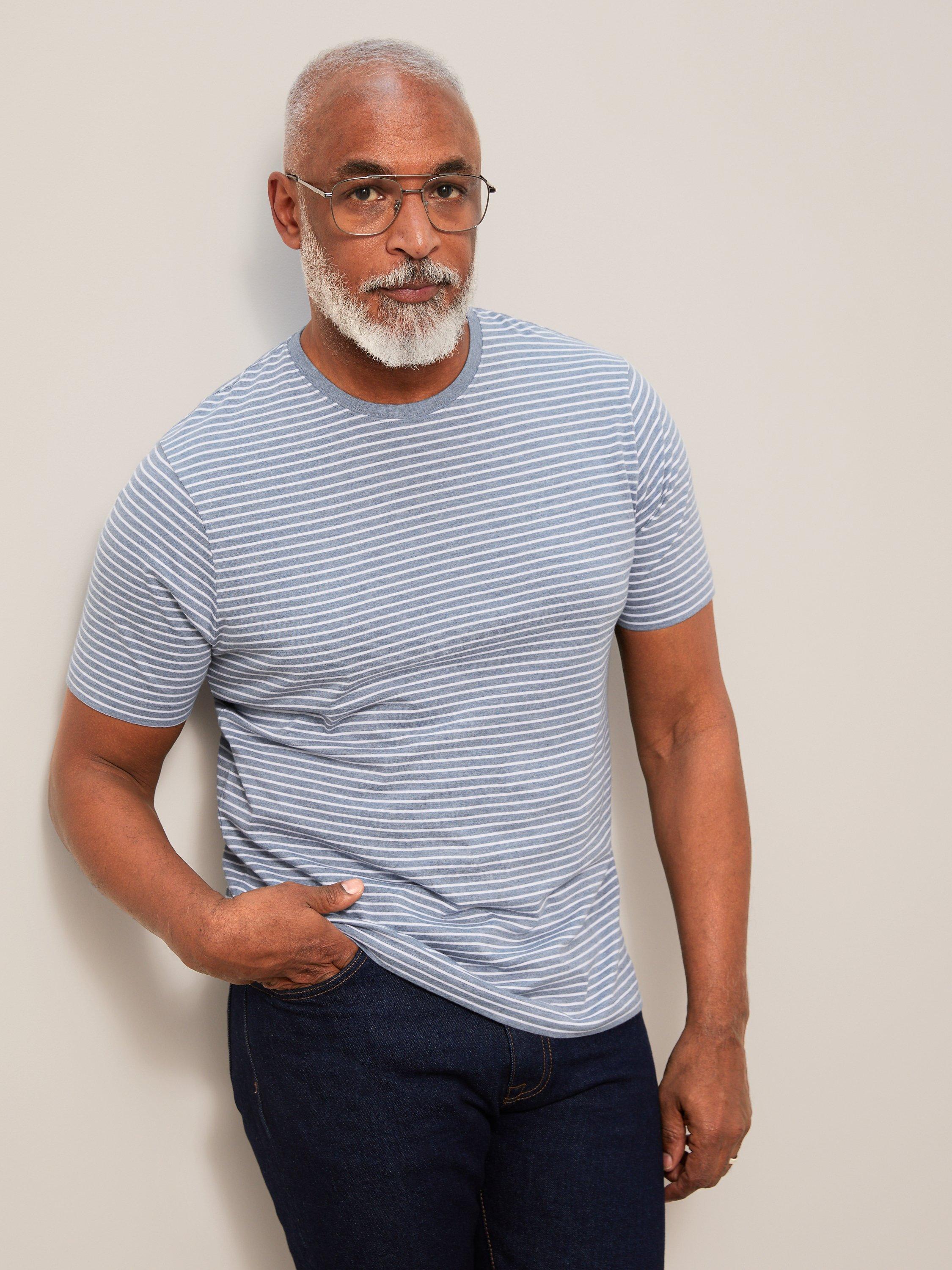 John Lewis Supima Cotton Fine Stripe T-Shirt