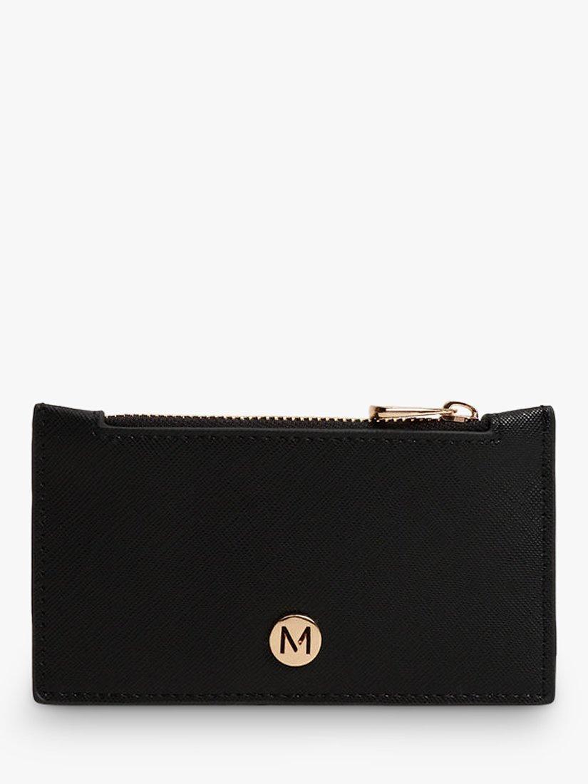 Mango Saffi Zip Up Cardholder, Black