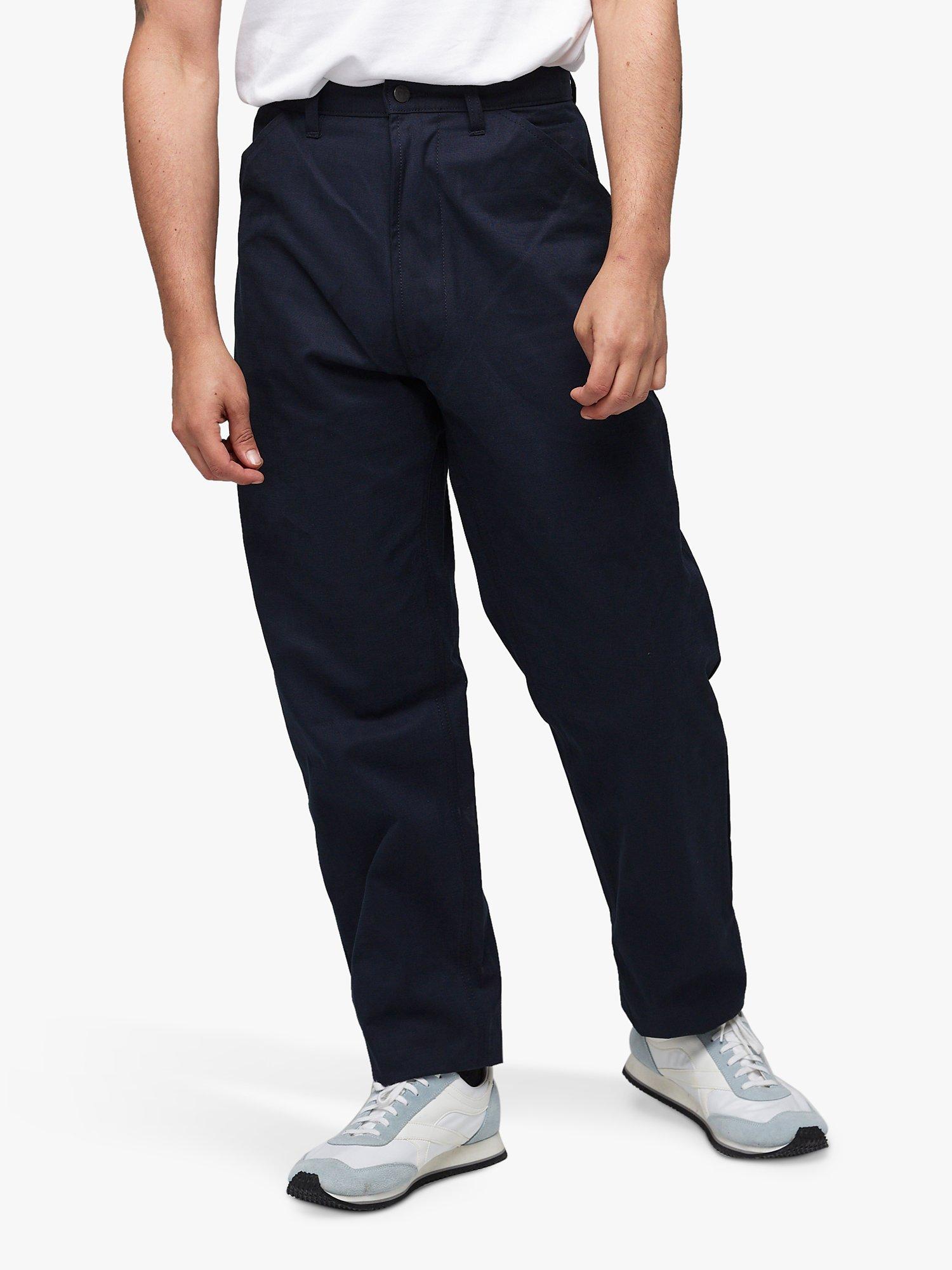 Product image 1 of 7, which shows Community Clothing Canvas Chore Chinos, Navy, 28R