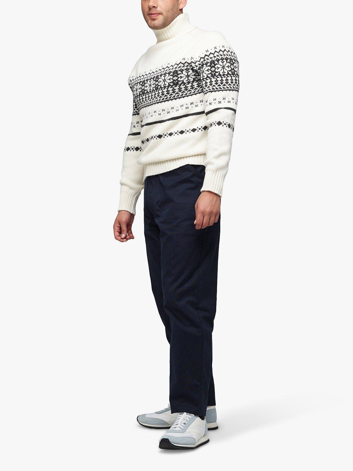 Product image 2 of 7, which shows Community Clothing Canvas Chore Chinos, Navy, 28R