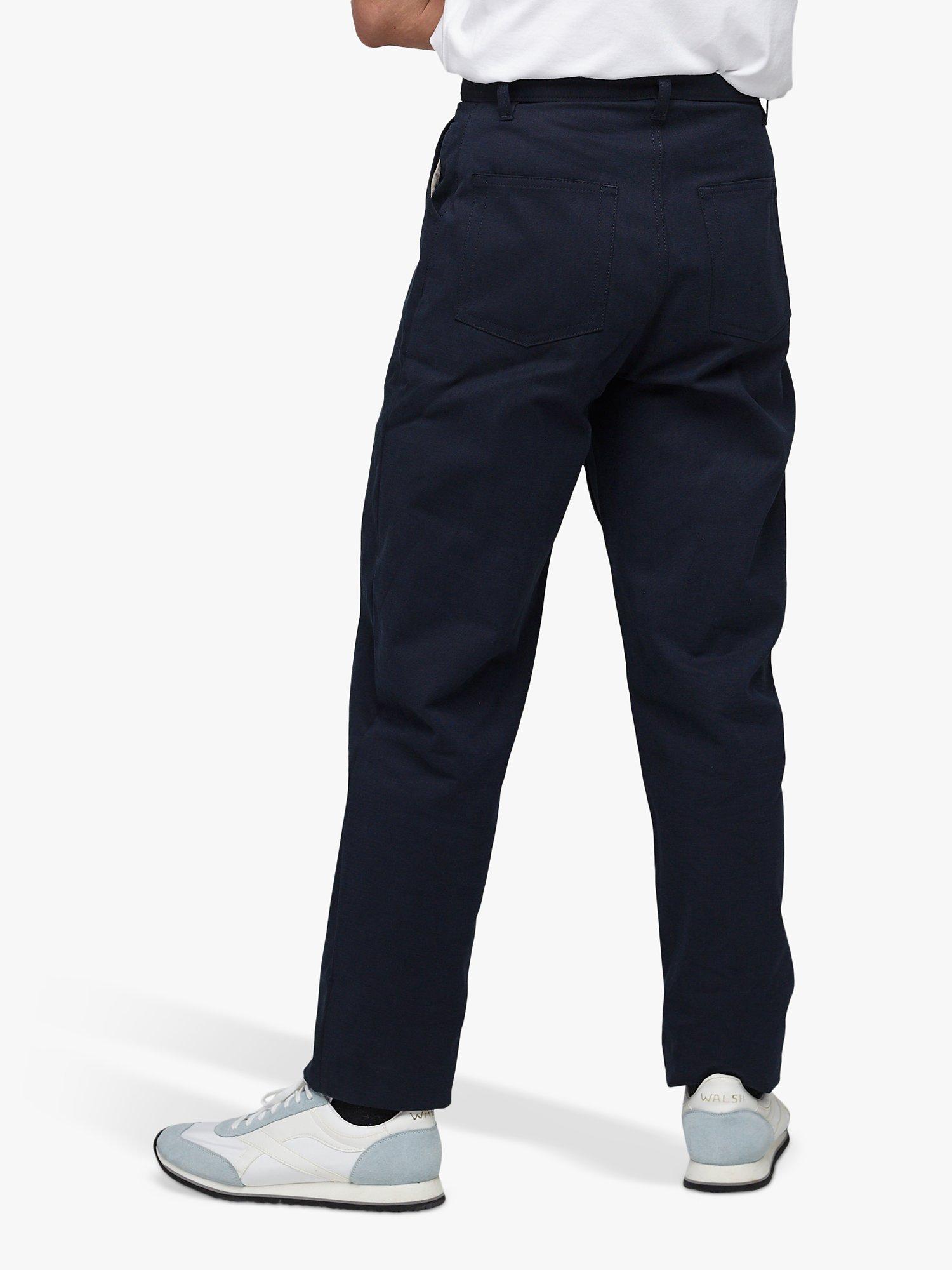 Product image 3 of 7, which shows Community Clothing Canvas Chore Chinos, Navy, 28R