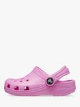 Crocs Kids' Classic Croc Clogs, Taffy Pink