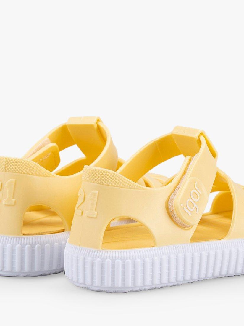 Product image 3 of 4, which shows IGOR Kids' Nico Jelly Sandals, Vanilla, 20