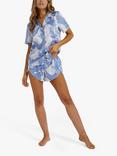 Playful Promises Logan Spector Statues Pyjama Shorts, Blue