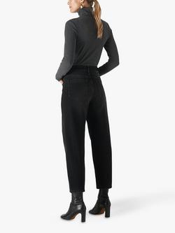 Whistles Authentic Barrel Leg Jeans - view 2, Black