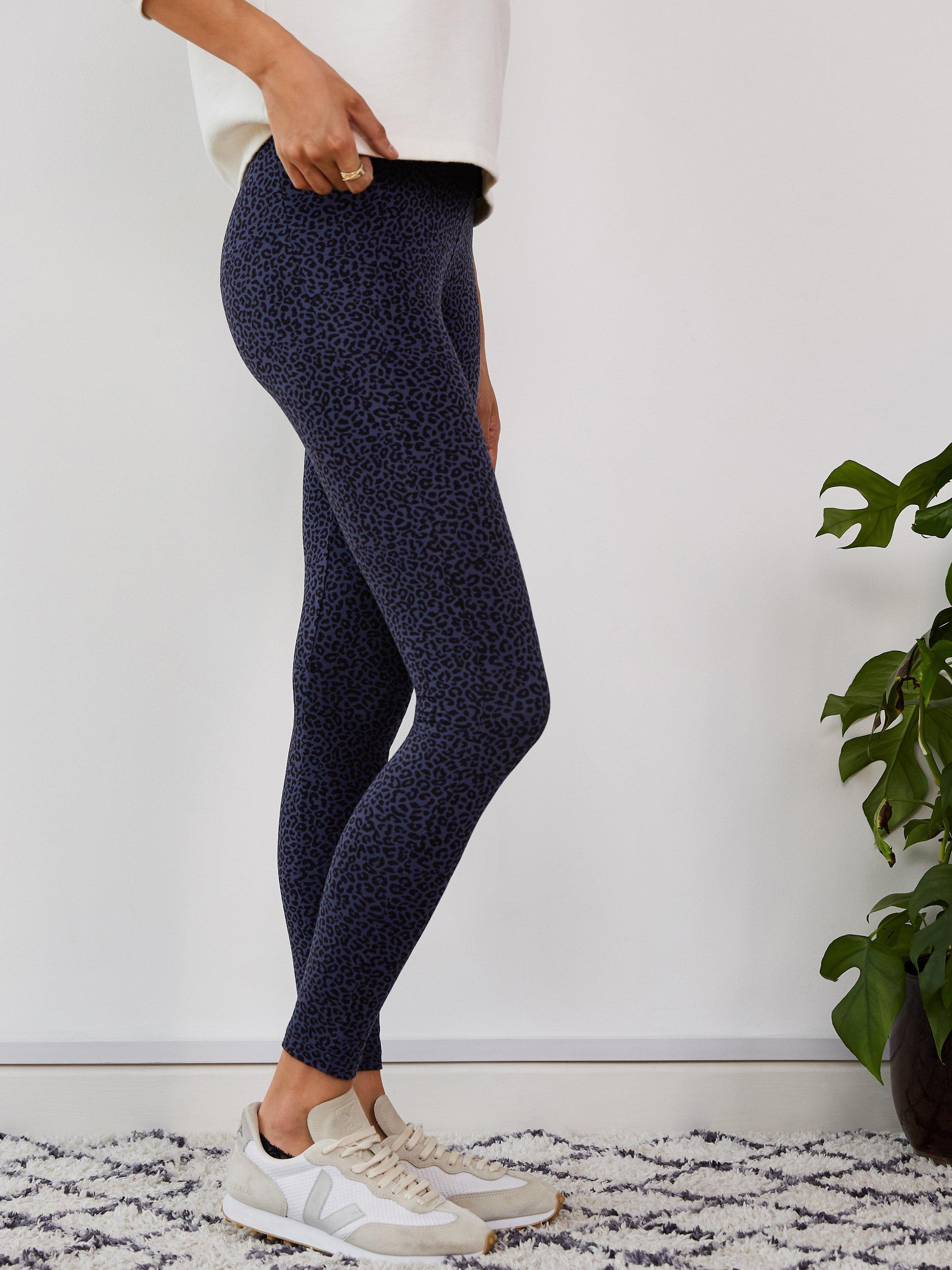 Baukjen Jamila Leopard Print Leggings, Deep Indigo/Multi