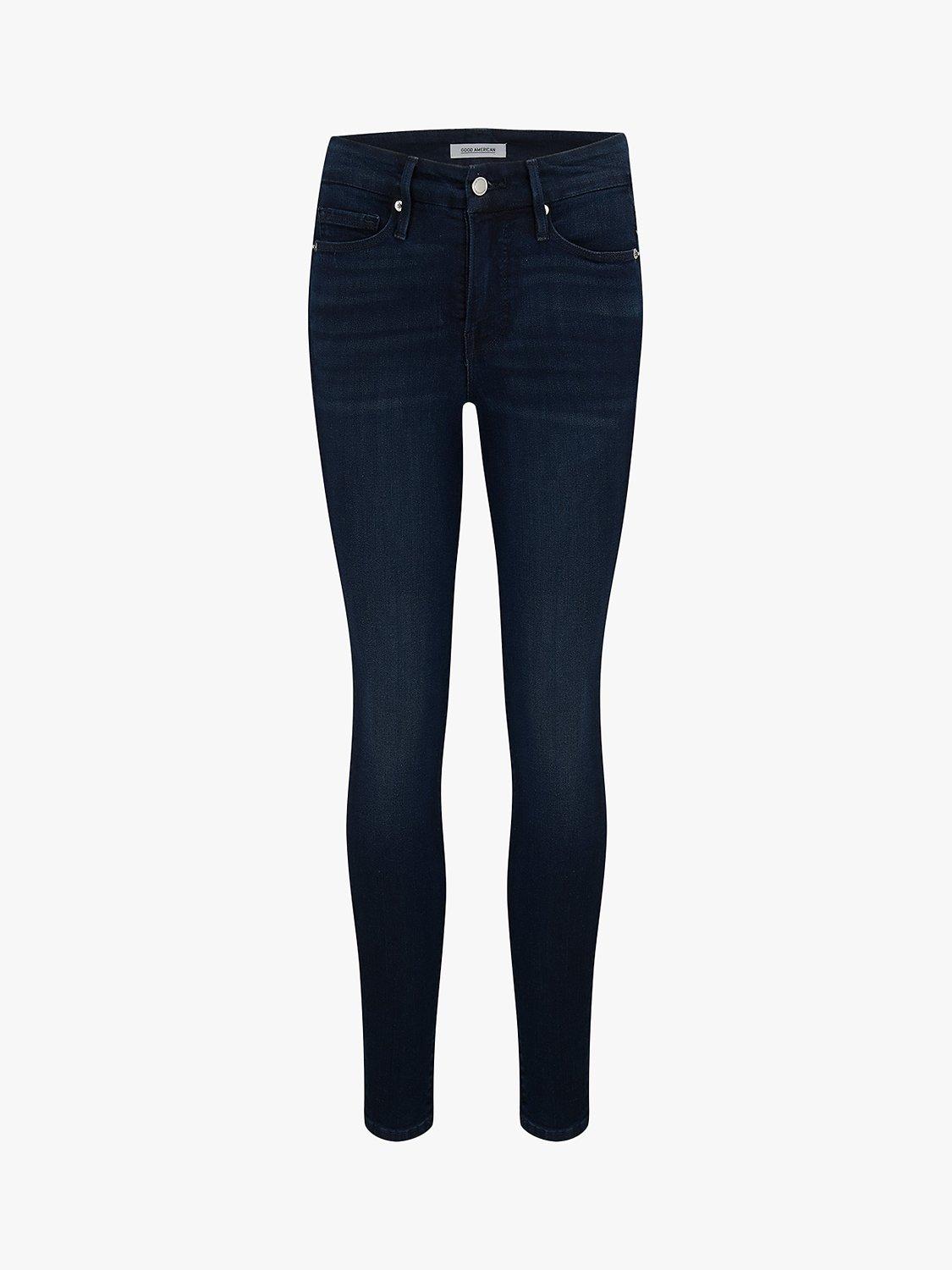 Product image 4 of 5, which shows Good American Good Legs Skinny Jeans, Dark Blue, 6