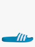 adidas Kids' Adilette Aqua Sliders, Solar Blue