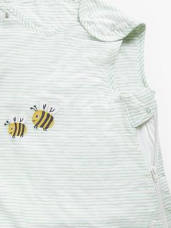 John Lewis Oh My Darling Bee & Stripe Print Sleeping Bag, 1 Tog, Pack of 2, Multi - view 2, Multi