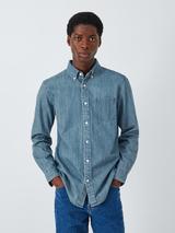 John Lewis Regular Fit Denim Shirt, Blue