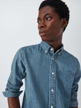 John Lewis Regular Fit Denim Shirt, Blue