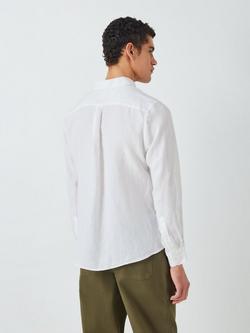 John Lewis Regular Fit Linen Shirt - view 2, White