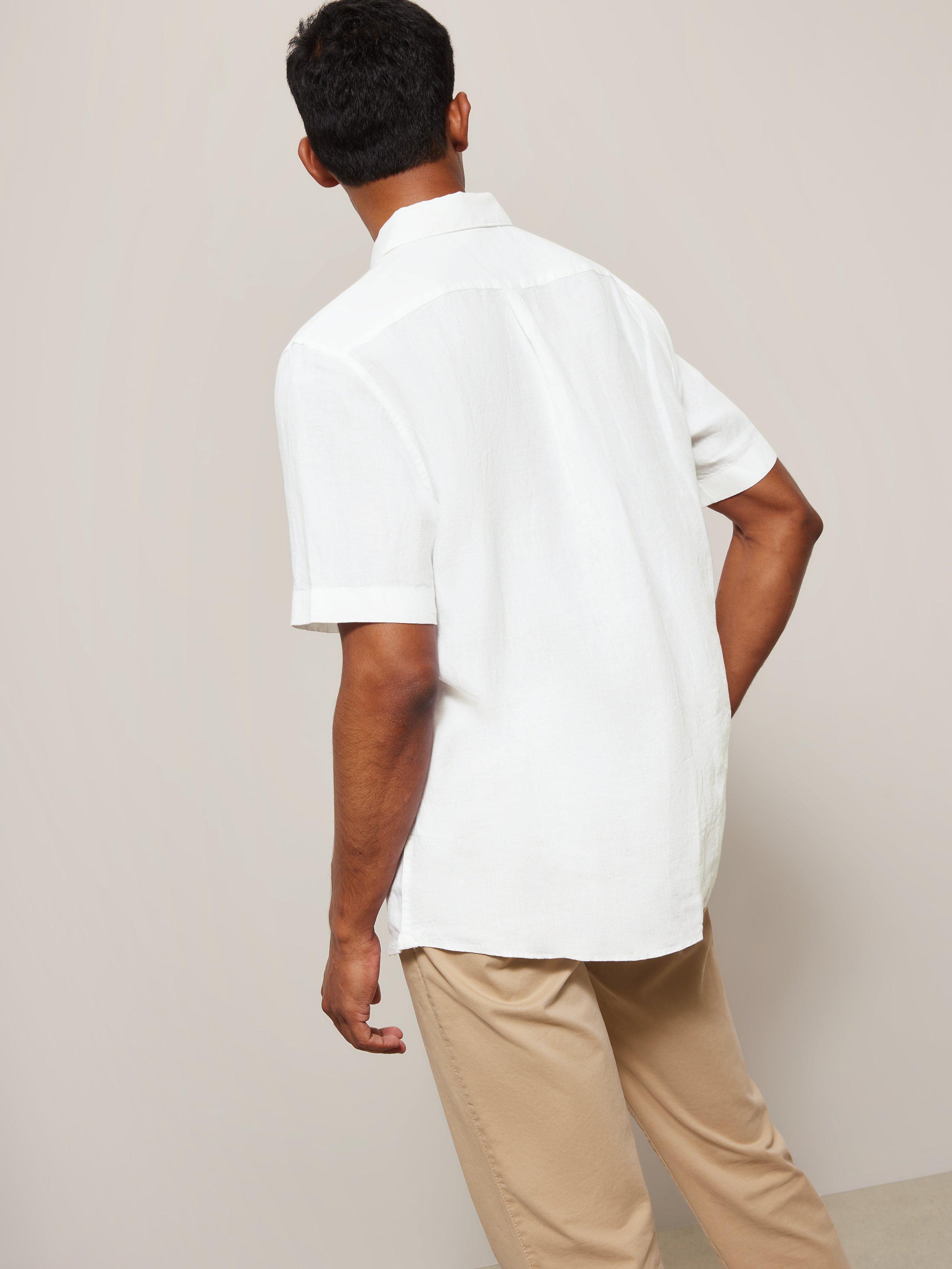 Product image 2 of 5, which shows John Lewis Linen Regular Fit Shirt, White, M