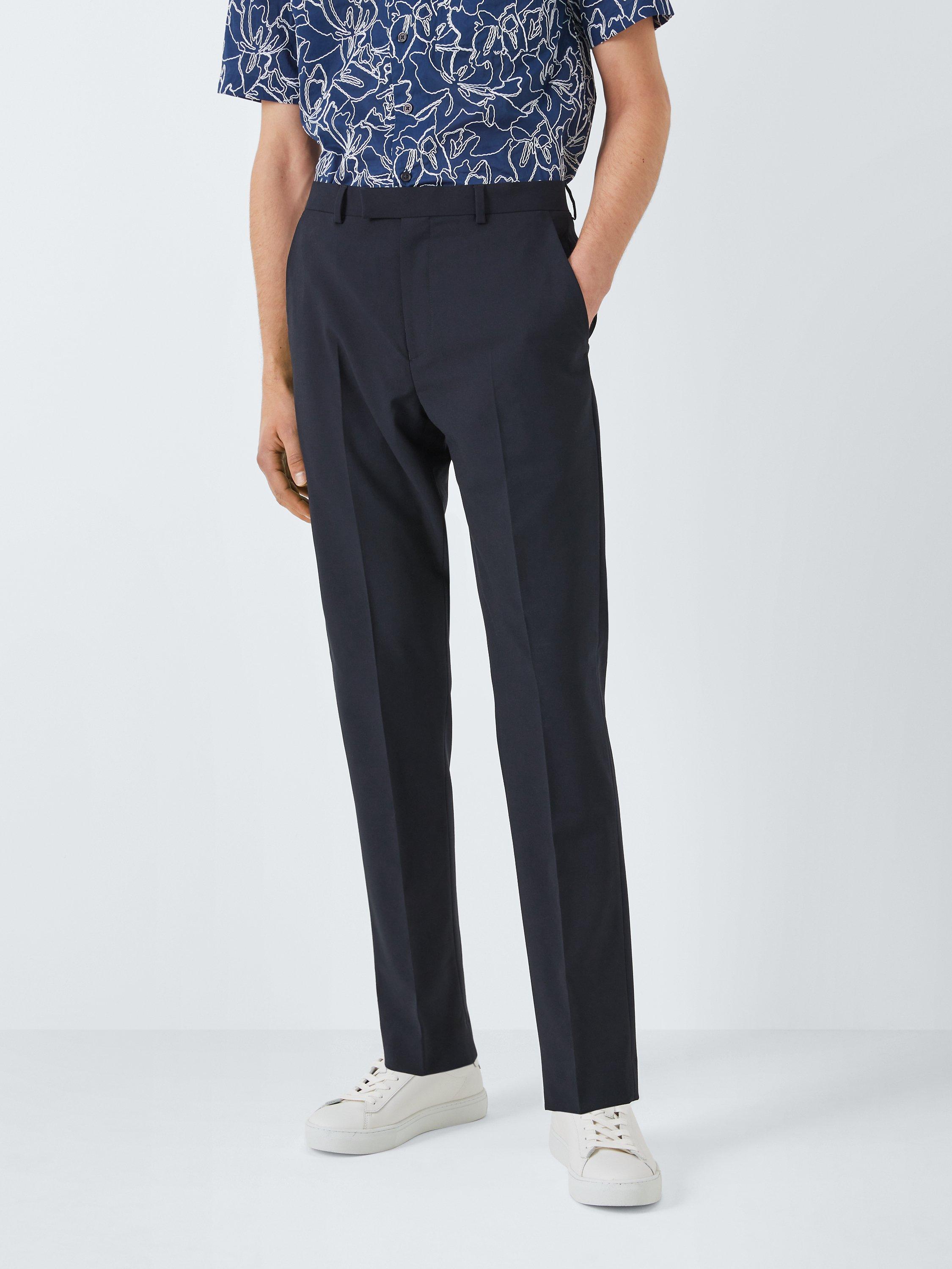 Product image 1 of 7, which shows Kin Wool Blend Slim Fit Suit Trousers, Navy, 40S
