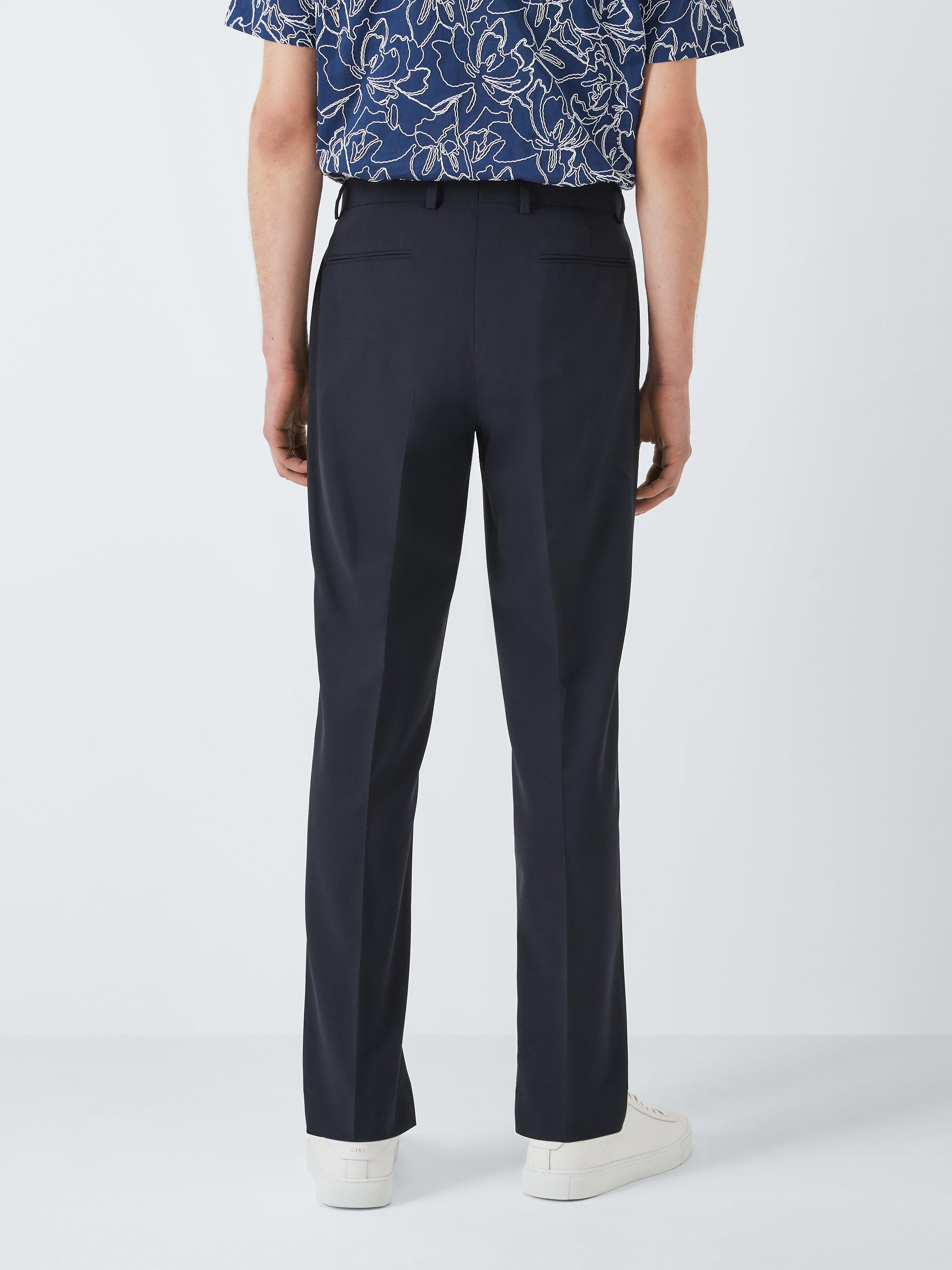 Product image 2 of 7, which shows Kin Wool Blend Slim Fit Suit Trousers, Navy, 40S