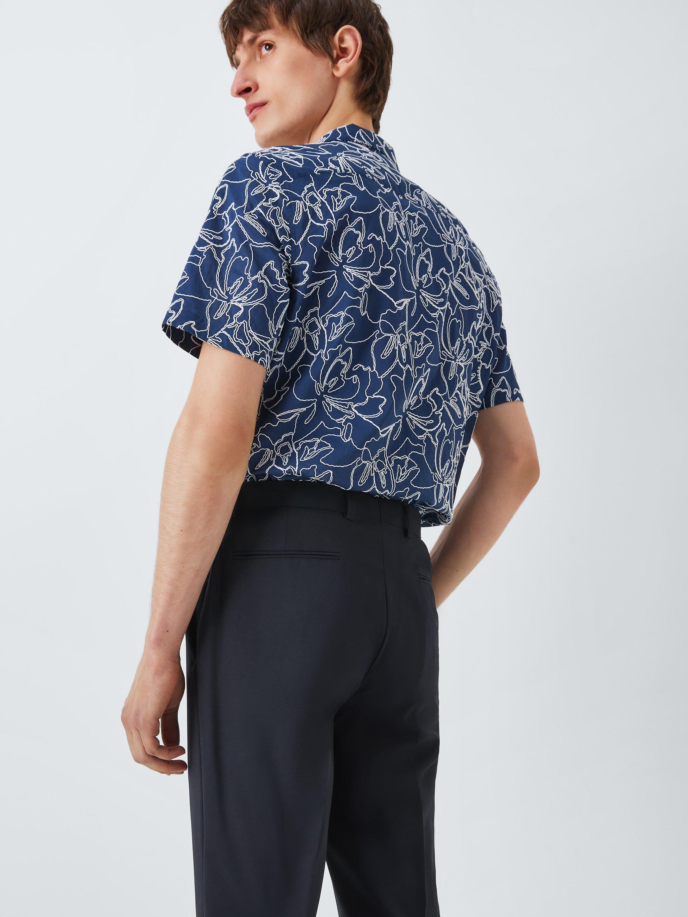 Product image 6 of 7, which shows Kin Wool Blend Slim Fit Suit Trousers, Navy, 40S