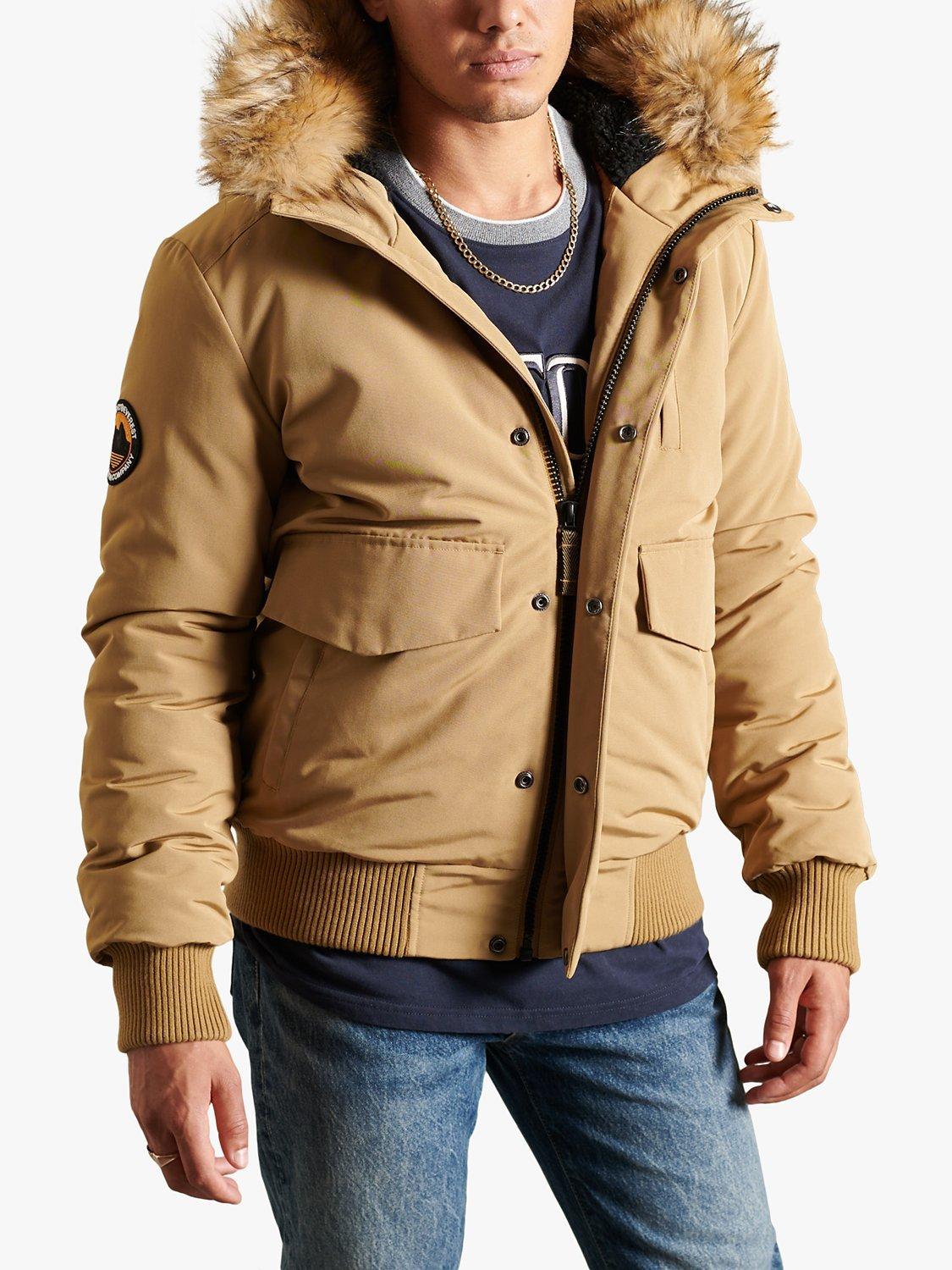 Superdry Everest  Faux Fur Hooded Bomber Jacket
