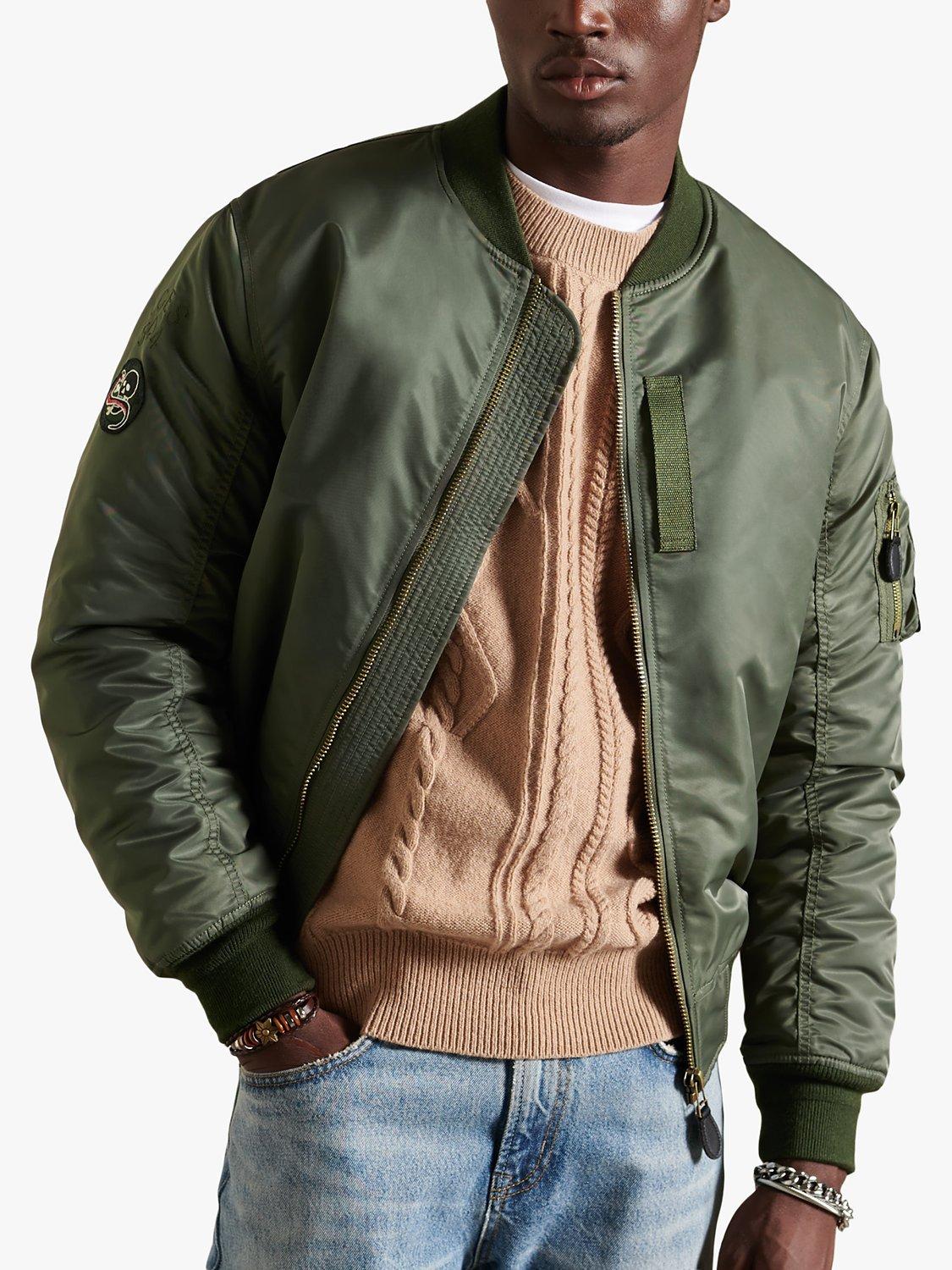 Superdry MA1 Bomber Jacket, Sage Green