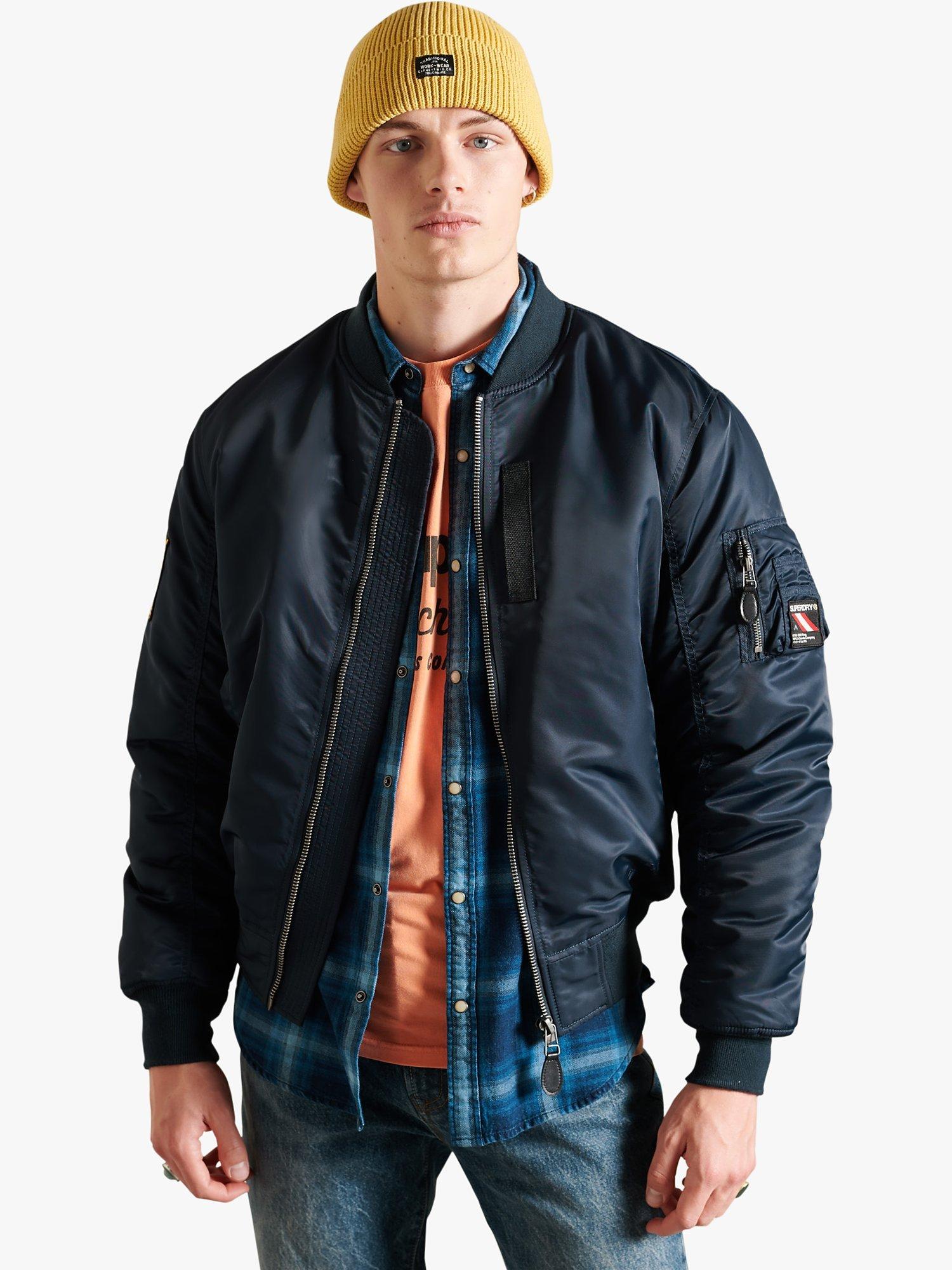 Superdry MA1 Bomber Jacket, Nordic Chrome Navy