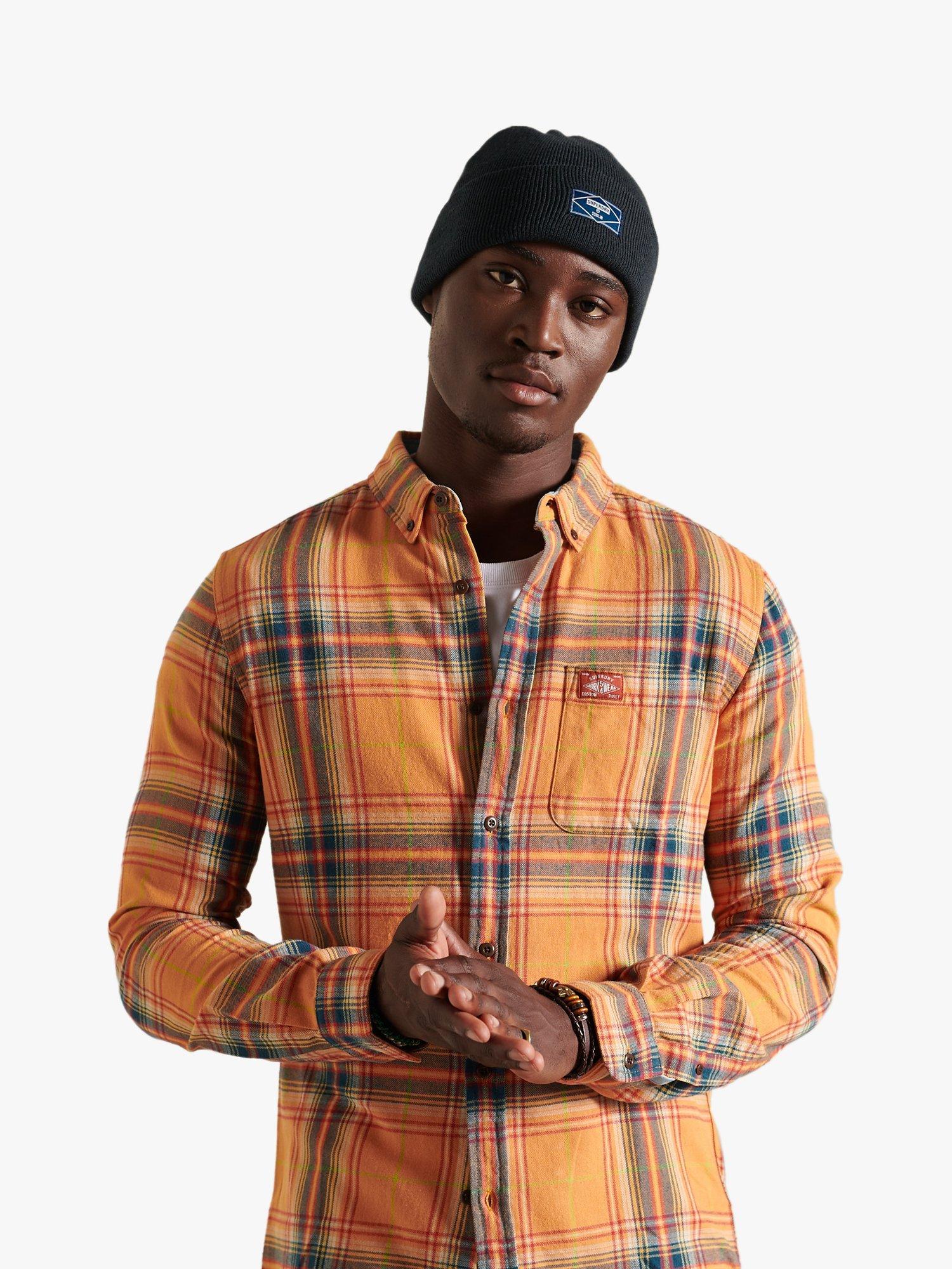 Superdry Organic Cotton Heritage Lumberjack Check Shirt, Sunset Check