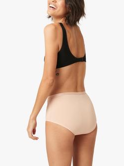Modibodi Classic Full Brief Period Knickers, Light Absorbency - view 2, Beige