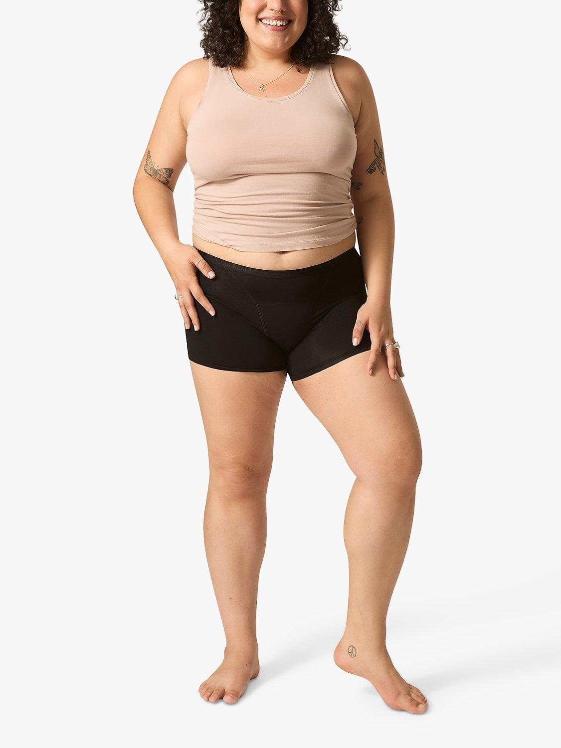 Modibodi Classic Boyshorts Heavy/Overnight Absorbency Knickers, Black