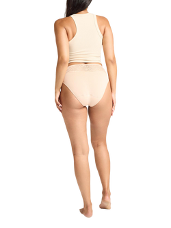 Modibodi Sensual French Cut Moderate to Heavy Absorbency Knickers - view 2, Beige