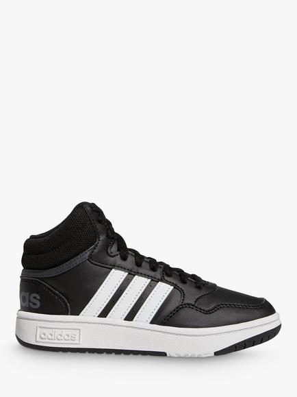 adidas Kids' Hoops Mid Trainers, Core Black