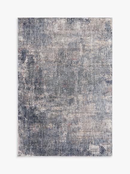 John Lewis Bold Abstract Rug, Navy, Navy