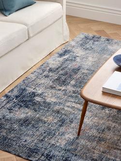 John Lewis Bold Abstract Rug - view 2, Navy