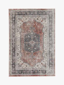 John Lewis Multi Medallion Rug, Red, Red