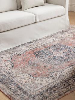 John Lewis Multi Medallion Rug, Red - view 2, Red