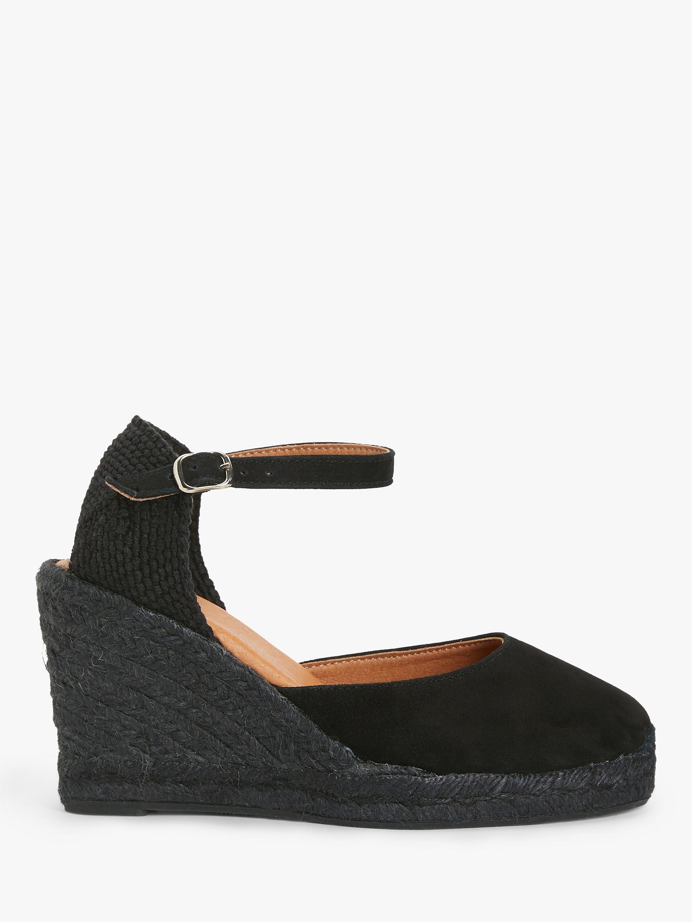 John Lewis Lloret Suede High Wedge Espadrille Sandals