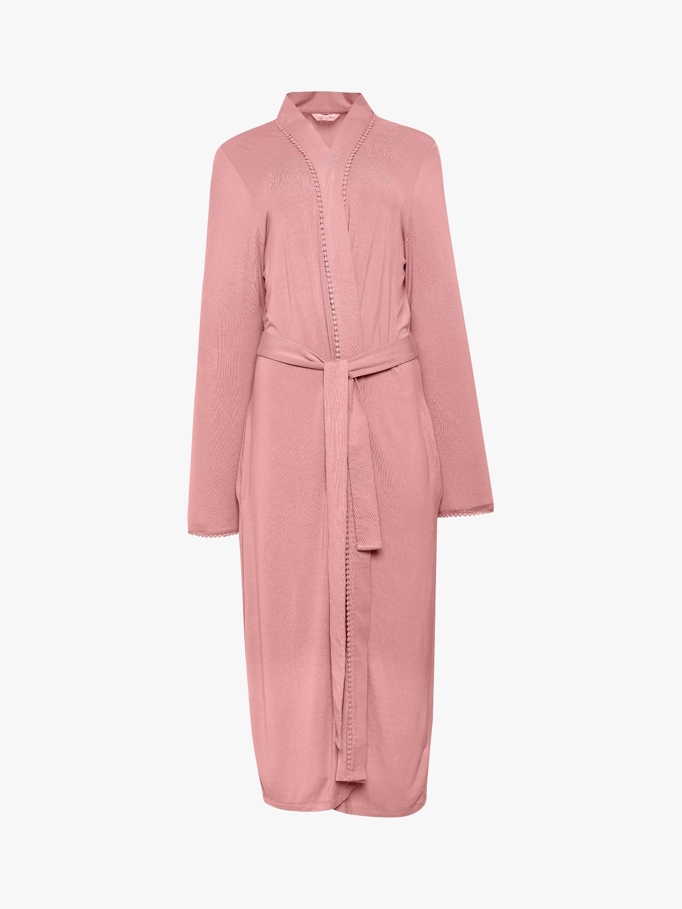 Product image 3 of 3, which shows Cyberjammies Audrey Jersey Dressing Gown, Rose, 8