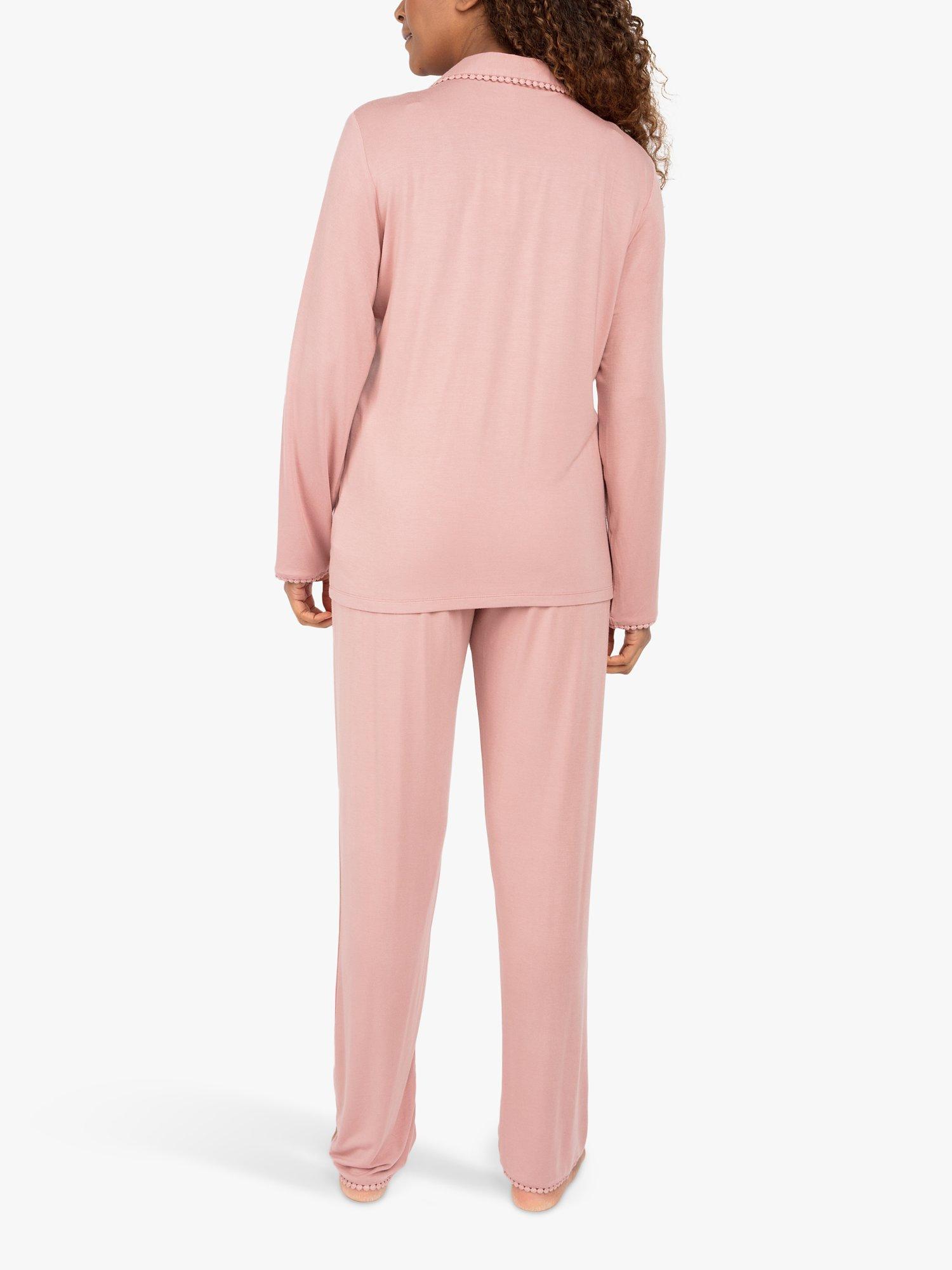 Product image 2 of 4, which shows Cyberjammies Audrey Jersey Pyjama Set, Rose, 8