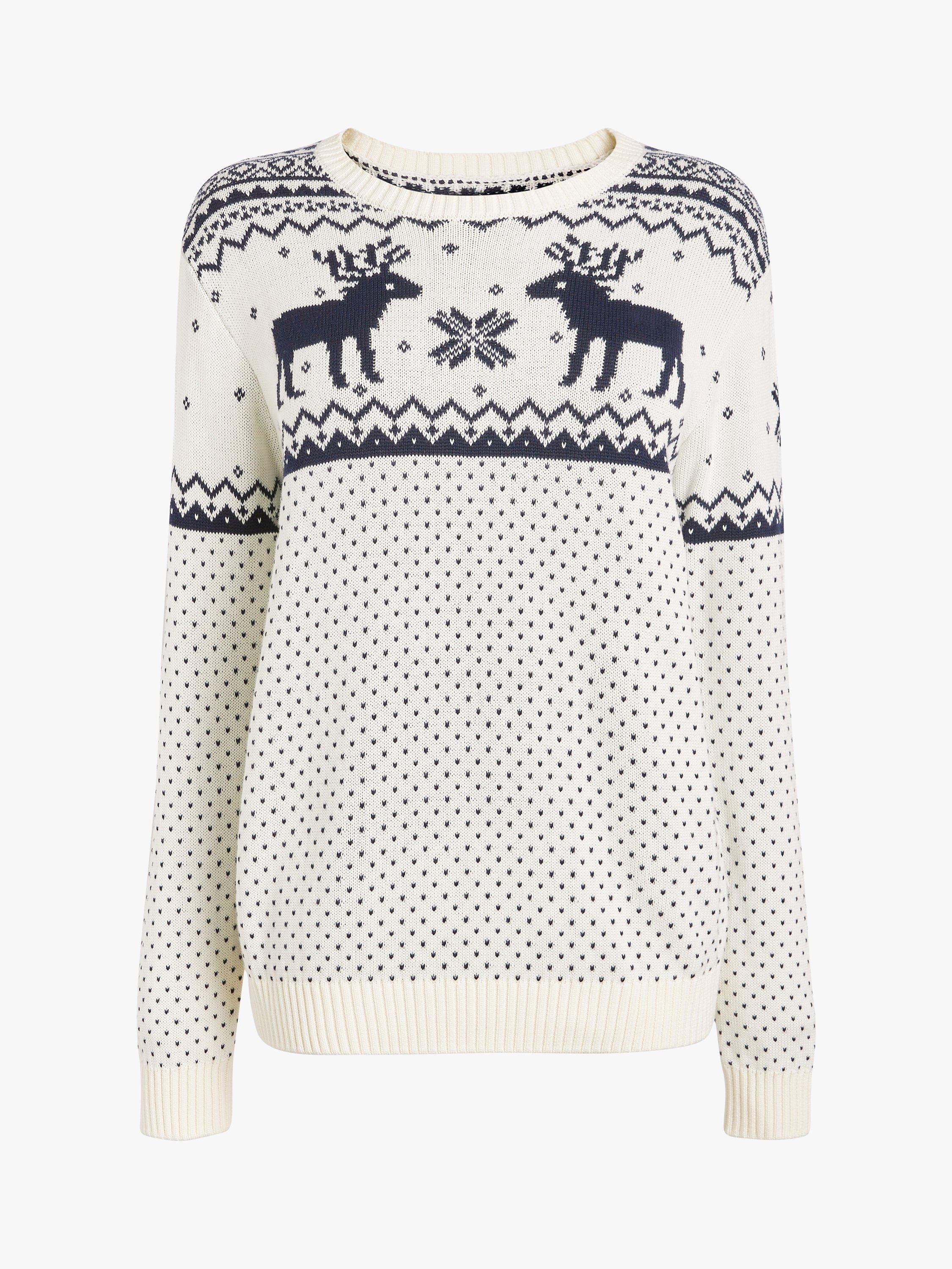 Ladies fairisle christmas jumper best sale