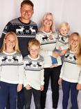 The Little Tailor Baby & Kids' Christmas Fairisle Jumper, Cream
