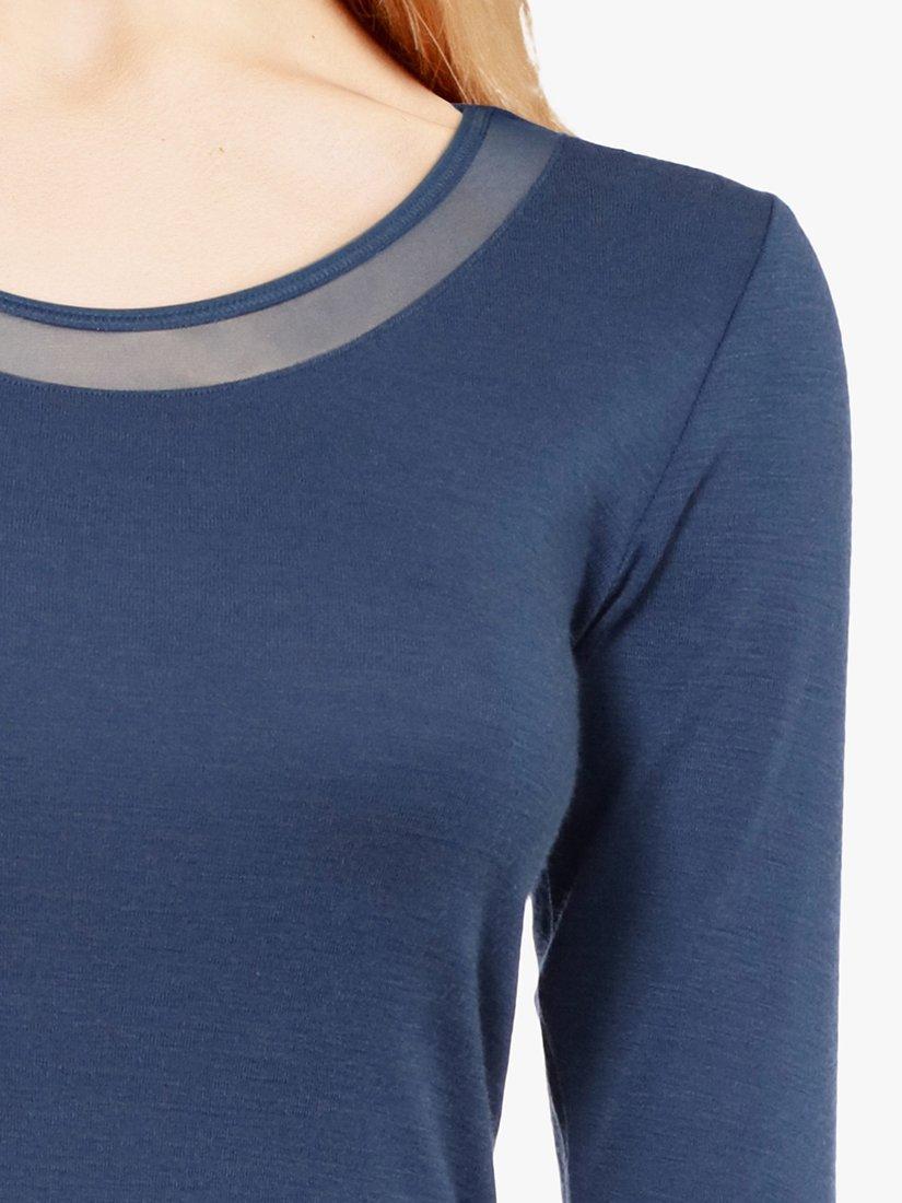 Femilet Juliana Long Sleeve Thermal Lounge Top, Night Blue, XS