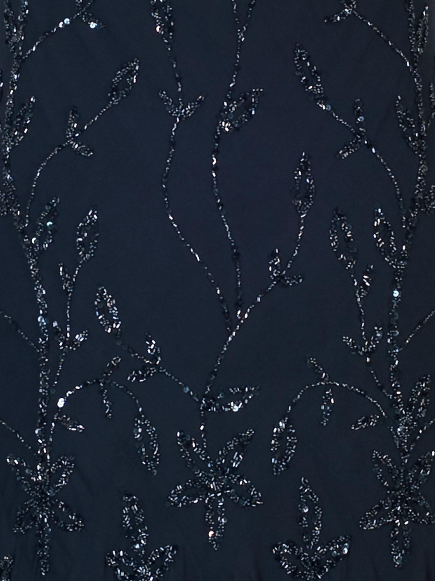 Product image 2 of 2, which shows chesca Allover Beaded Dress, Navy, 12