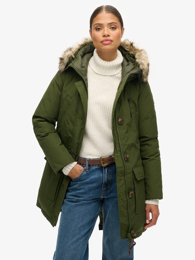 Superdry Rookie Down Parka Rifle Green 6