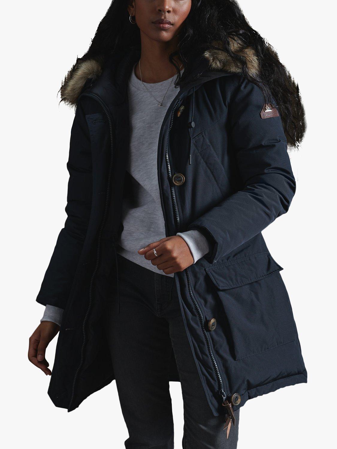 Product image 1 of 5, which shows Superdry Rookie Down Parka, Navy, 6