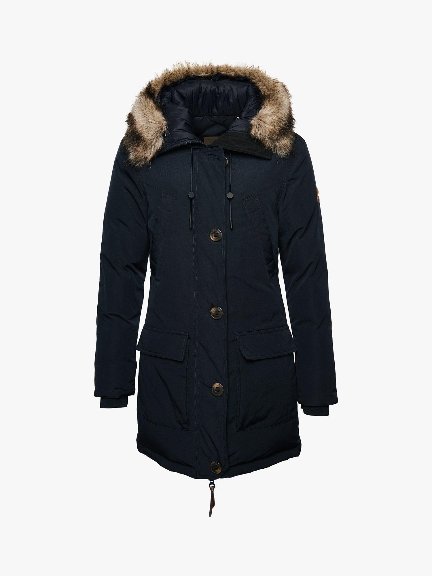 Product image 3 of 5, which shows Superdry Rookie Down Parka, Navy, 6