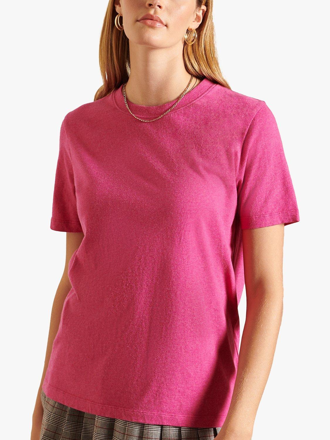 Superdry Organic Cotton Vintage Logo T-Shirt, Magenta Marl