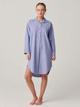 British Boxers Herringbone Brushed Cotton Nightshirt